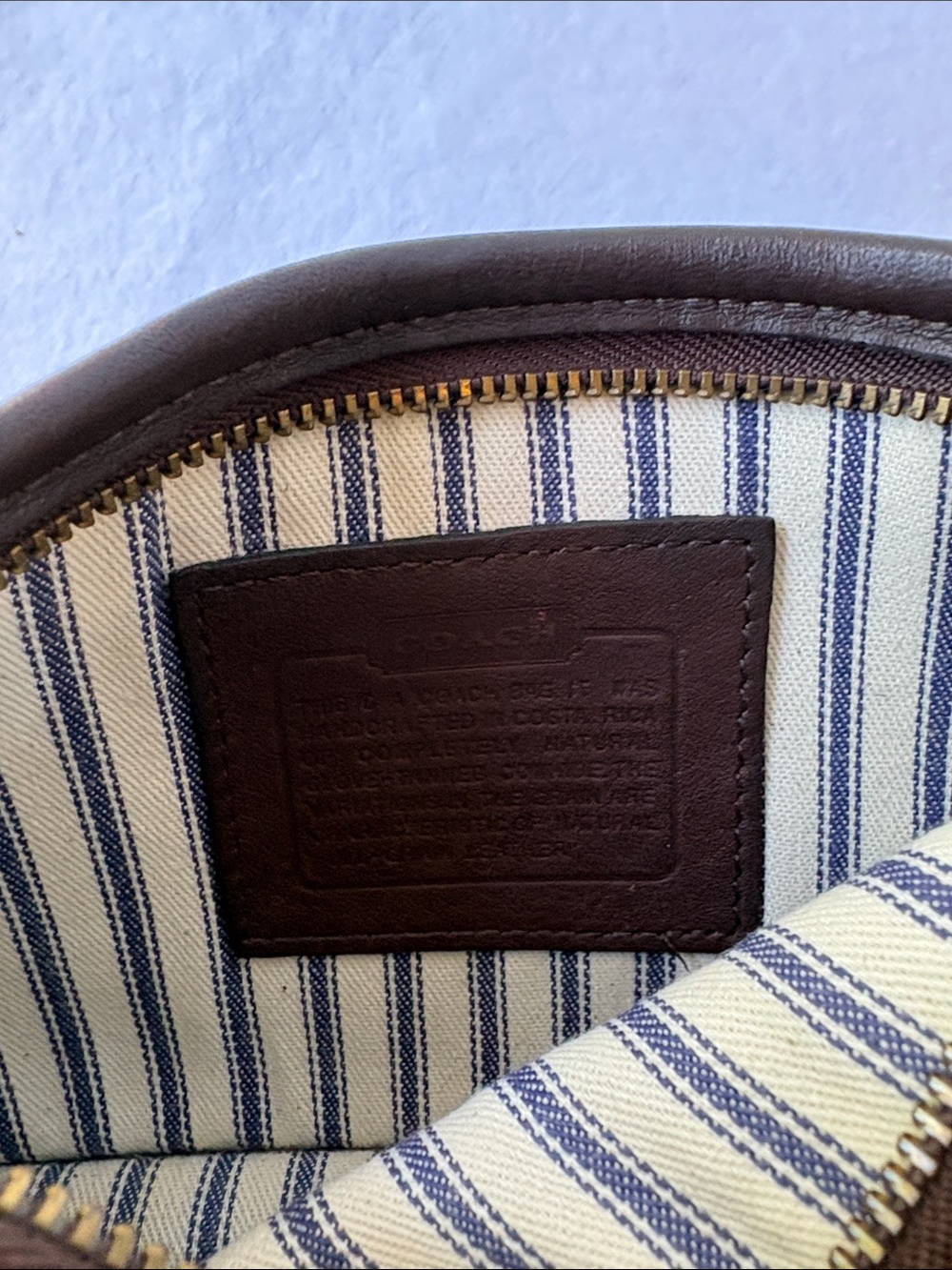 Vintage Coach Chunky Case in Mahogany with tag - Picture 3 of 8